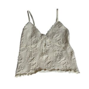 Altar'd State Intimately Seamless Cream Tank Top‎ Cami Womens Size S M